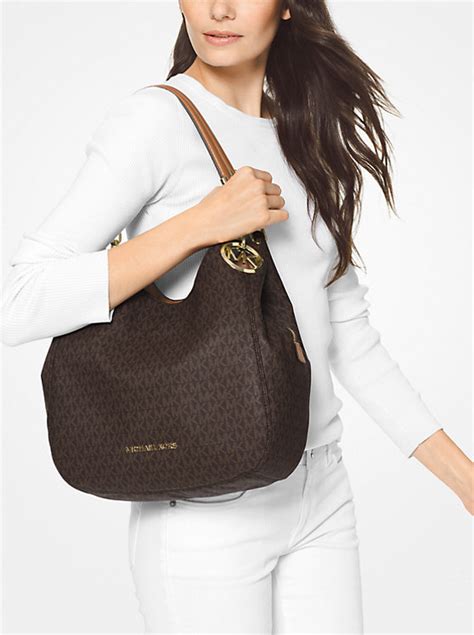 michael kors lily chain|Lillie Large Signature Logo Shoulder Bag .